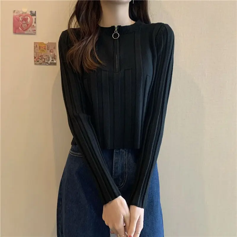 Yasuk Autumn Winter Fashion Solid Zipper Irregular Stripe Casual Pullover Women's Soft Slim Knitted Top Gentle Warm Sweater Cool
Yasuk Autumn Winter Fashion Solid Zipper Irregular Stripe Casual Pullover Women's Soft Slim Knitted Top Gentle Warm Sweater Cool