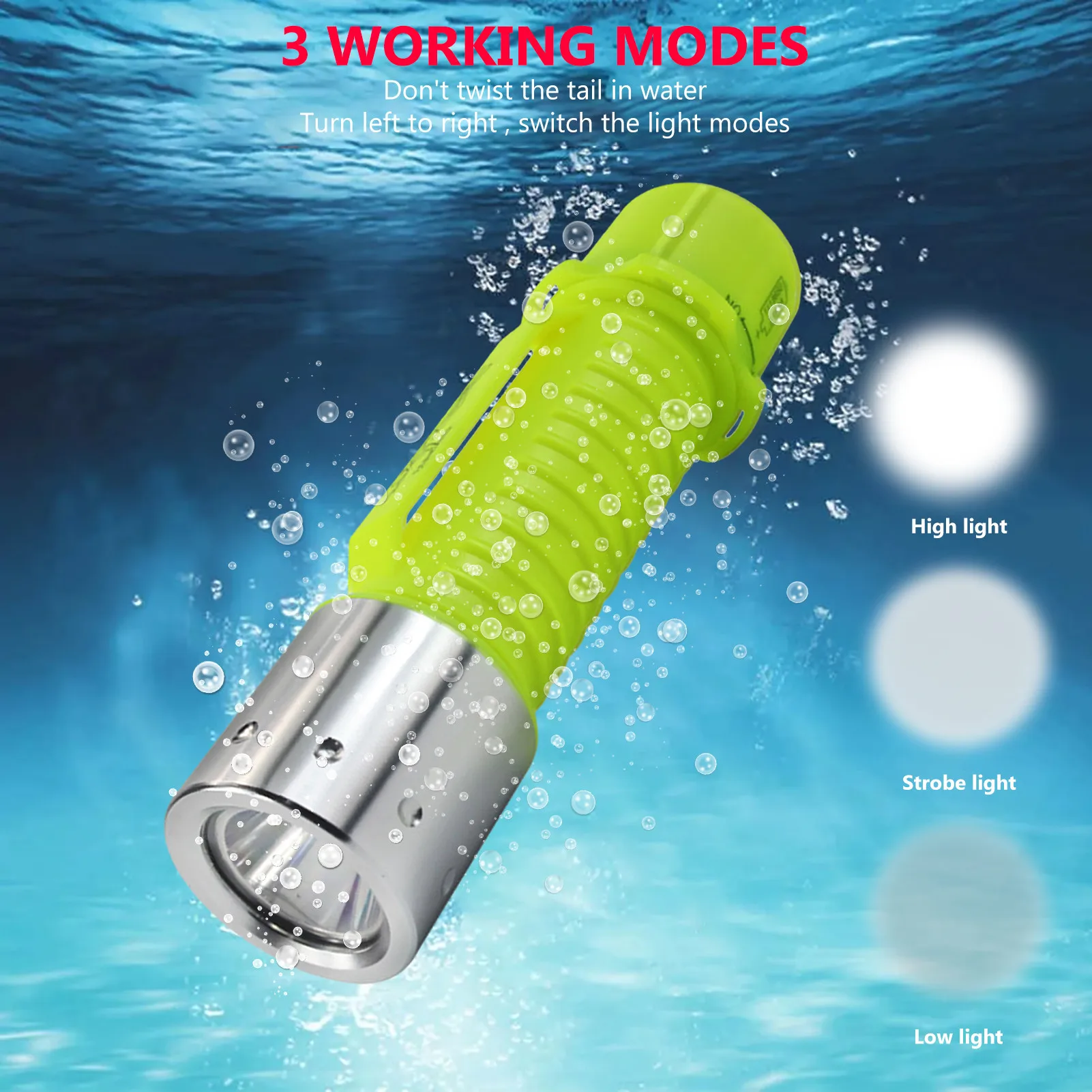 Outdoor Diving Flashlight Waterproof Underwater Torch With Hand Strap Camping Flashlight Hiking Fishing Diving Equipment
Outdoor Diving Flashlight Waterproof Underwater Torch With Hand Strap Camping Flashlight Hiking Fishing Diving Equipment
