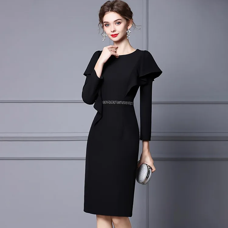 Black Red Mother Of The Bride Dresses Sequined Sashes Ruffles Full Sleeve O Neck A Line Knee French Evening Prom Gowns Foemal
Black Red Mother Of The Bride Dresses Sequined Sashes Ruffles Full Sleeve O Neck A Line Knee French Evening Prom Gowns Foemal