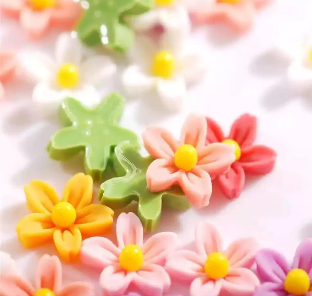 100PCS Flower Charms,8mm Nail Art Charms, Hair Clips Charms, Resin Flower Nail Decoration, Kawaii Lovely Craft Decor Mini Charm
100PCS Flower Charms,8mm Nail Art Charms, Hair Clips Charms, Resin Flower Nail Decoration, Kawaii Lovely Craft Decor Mini Charm