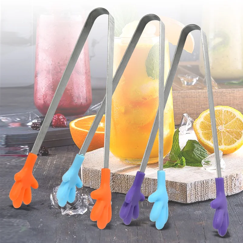 Organic Silicone Ice Clip Stainless Steel Food Clip Creative Small Palm Silicone Clip Anti-skid Ice Clip
Organic Silicone Ice Clip Stainless Steel Food Clip Creative Small Palm Silicone Clip Anti-skid Ice Clip