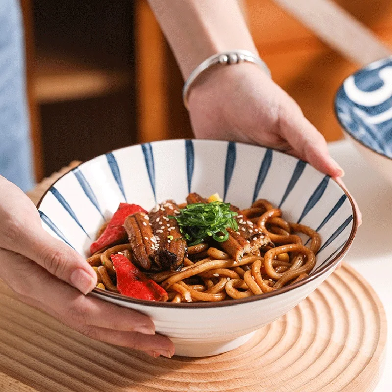 8 inch Japanese Rice Salad Bowl Ramen Ceramic Bowl Noodle Soup Bowls Kitchen Dishes Kawaii Cute Vintage Microwave Safe Tableware
8 inch Japanese Rice Salad Bowl Ramen Ceramic Bowl Noodle Soup Bowls Kitchen Dishes Kawaii Cute Vintage Microwave Safe Tableware