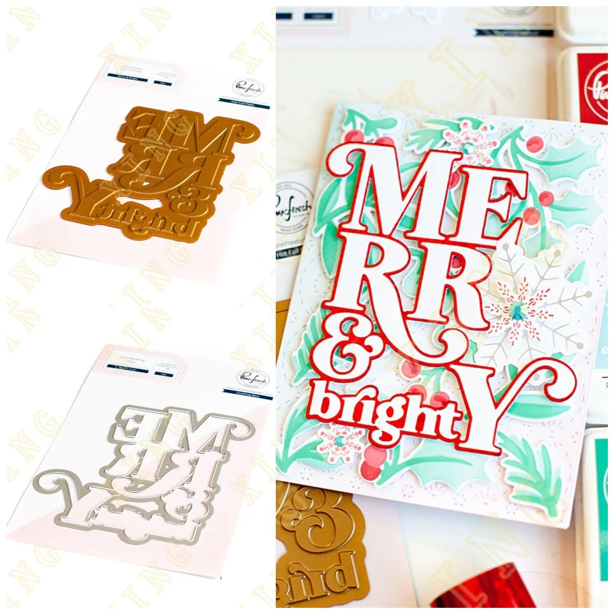 Merry Bright Metal Cutting Dies Solid Hot Foil Plate Scrapbook Diary Decoration Embossing Template Diy Greeting Card Handmade
Merry Bright Metal Cutting Dies Solid Hot Foil Plate Scrapbook Diary Decoration Embossing Template Diy Greeting Card Handmade