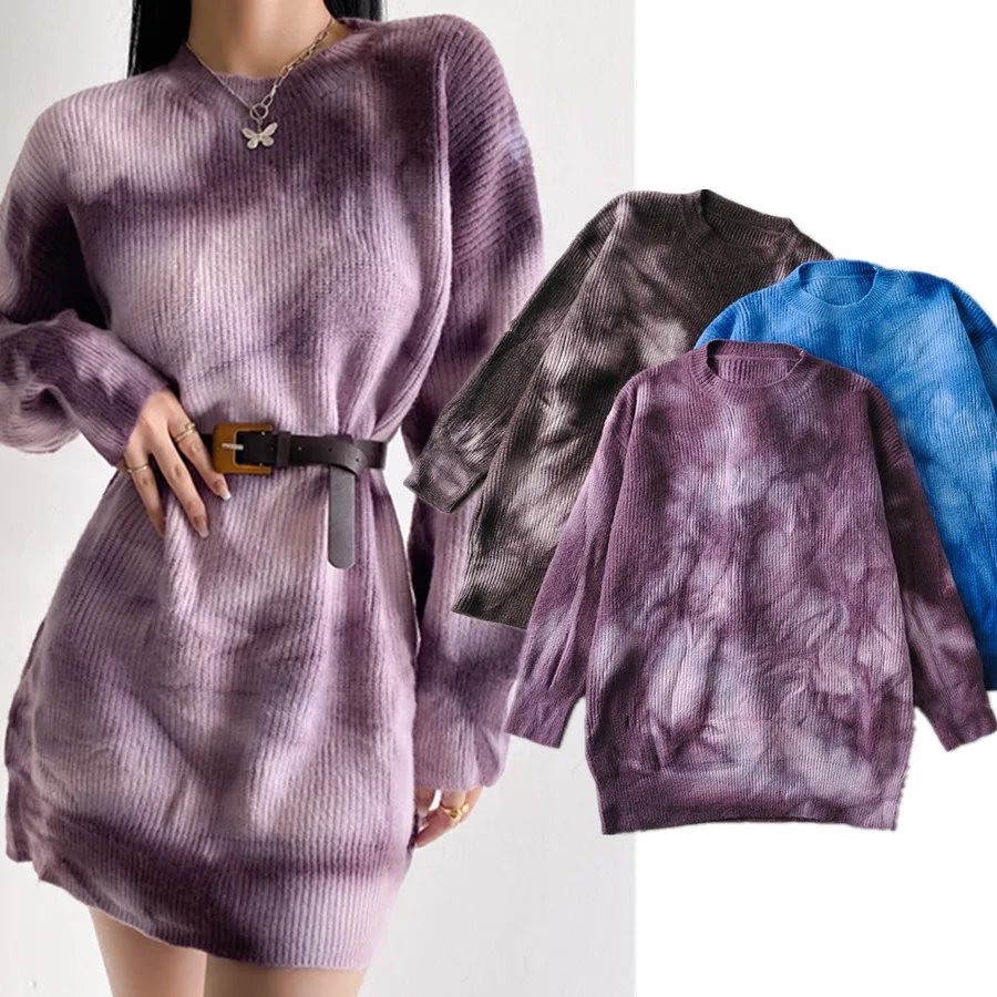 Jenny&Dave Ins Blogger Vintage Tie-dyed O-neck Long Sweater Women Spring Knitted Dress Women High Street Sexy Mini Dress Women
Jenny&Dave Ins Blogger Vintage Tie-dyed O-neck Long Sweater Women Spring Knitted Dress Women High Street Sexy Mini Dress Women