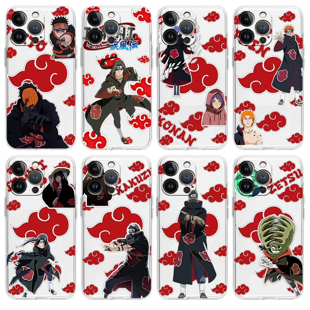 Naruto Akatsuki Team Phone Case For iPhone 11 12 13 Pro MAX 13 Mini 7 8 Plus X XS XR Max SE 2020 Soft Silicone Clear Cover Coque
Naruto Akatsuki Team Phone Case For iPhone 11 12 13 Pro MAX 13 Mini 7 8 Plus X XS XR Max SE 2020 Soft Silicone Clear Cover Coque