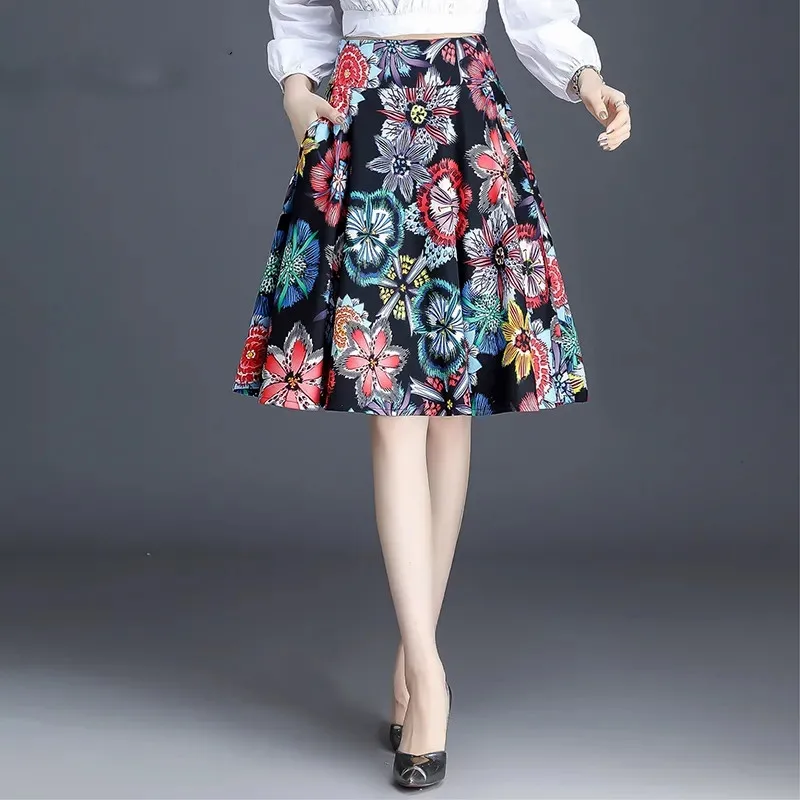 2022 Spring Summer New Women's High Waisted Skirt Fashion Printing Elegant A-line Skirt Floral Sweet Large Hem Ball Gown Skirt
2022 Spring Summer New Women's High Waisted Skirt Fashion Printing Elegant A-line Skirt Floral Sweet Large Hem Ball Gown Skirt