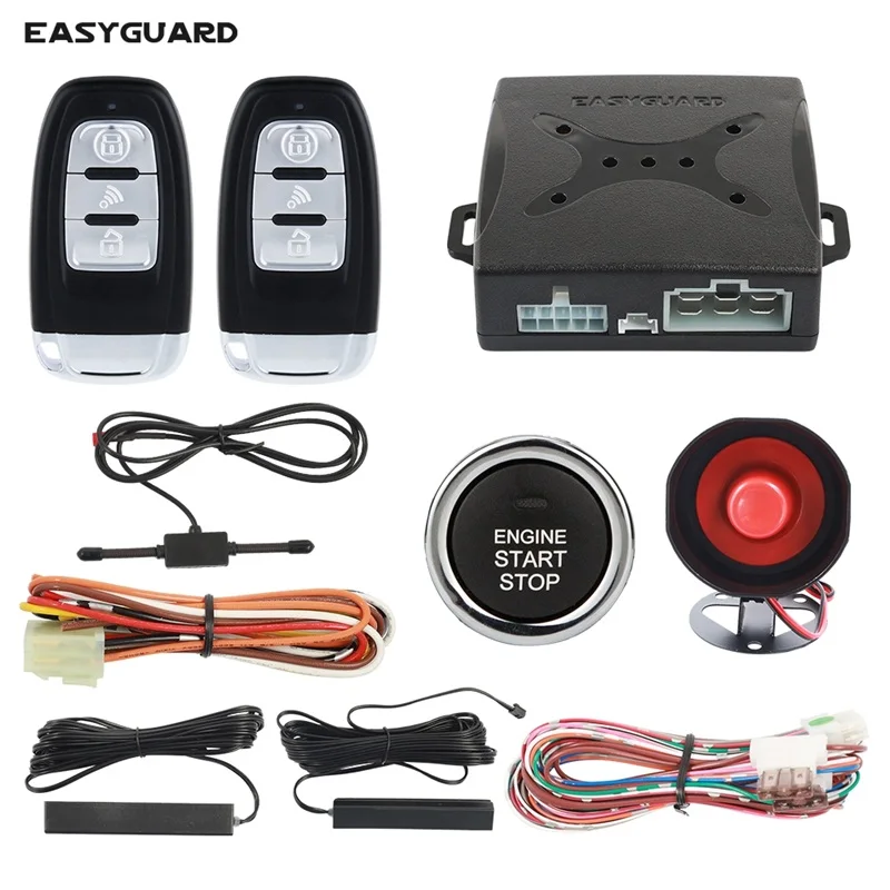 EASYGUARD Сигнализация Автомобильная система с автоматическим замком разблокировка бесключевого входа дистанционный стартер кнопка Пуск Центральный замок для авто
EASYGUARD Сигнализация Автомобильная система с автоматическим замком разблокировка бесключевого входа дистанционный стартер кнопка Пуск Центральный замок для авто