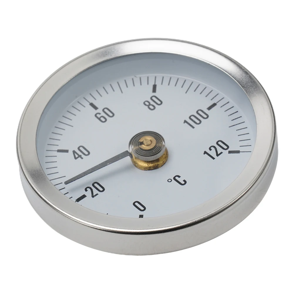 Durable Pipe Thermometers Bimetal 63mm Clamp-on Heating Pipe Industrial Pipeline Measuring Spring Stainless Steel
Durable Pipe Thermometers Bimetal 63mm Clamp-on Heating Pipe Industrial Pipeline Measuring Spring Stainless Steel