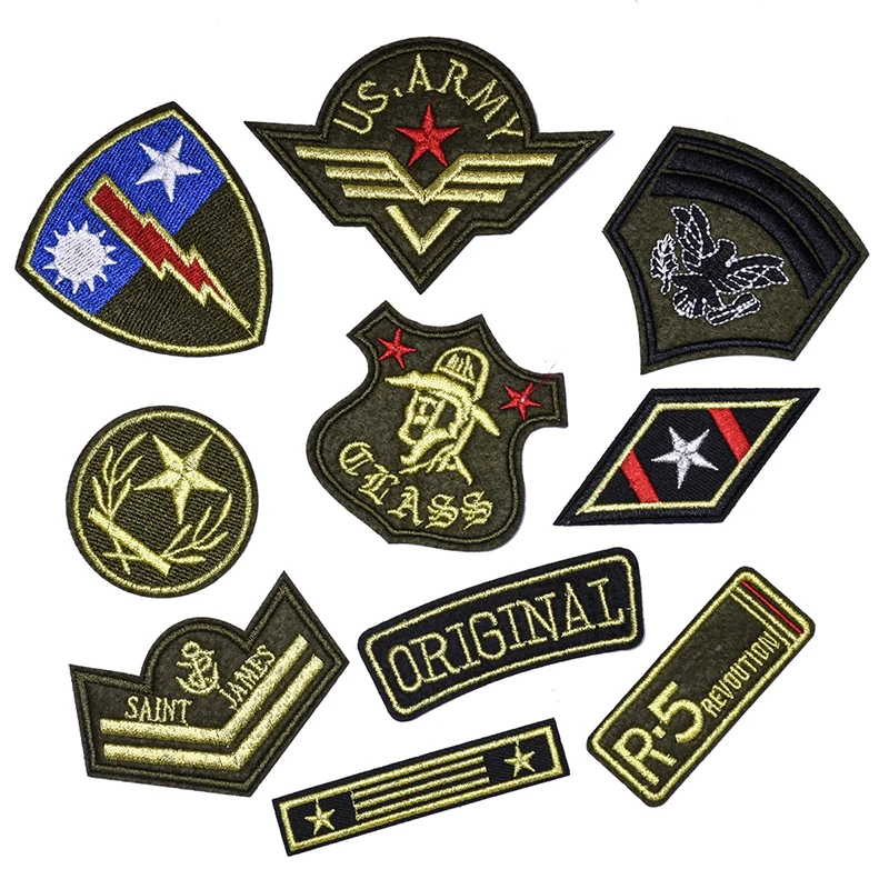 US Army R5 Military Embroidery Cloth Stickers Saint James Original Gold Thread Adhesive Patches Badge Hat Jeans Iron on Decor
US Army R5 Military Embroidery Cloth Stickers Saint James Original Gold Thread Adhesive Patches Badge Hat Jeans Iron on Decor