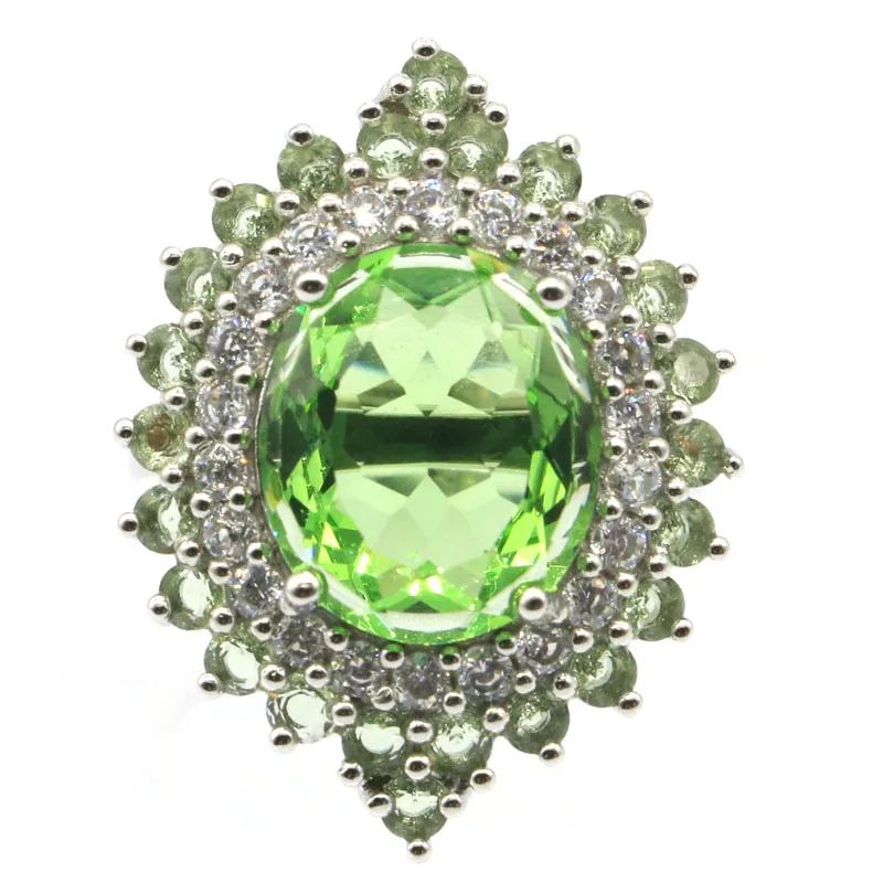 925 SOLID STERLING SILVER Ring Princess Stunning Cut Purple Spinel Green Tsavorite Garnet White CZ Females Daily Wear 
925 SOLID STERLING SILVER Ring Princess Stunning Cut Purple Spinel Green Tsavorite Garnet White CZ Females Daily Wear