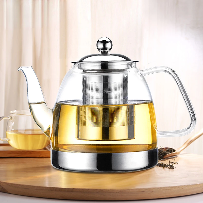 Thickened Glass Teapot 304 Stainless Steel Filter Induction Cooker Flower Teapot Heat-resistant Glass Tea Set
Thickened Glass Teapot 304 Stainless Steel Filter Induction Cooker Flower Teapot Heat-resistant Glass Tea Set
