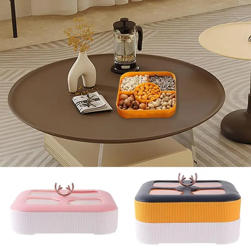 Fruit Tray With Lid Food Fruit Divided Serving Tray Detachable Fruits Nuts Snacks Organizer Box Household Kitchen Accessories
Fruit Tray With Lid Food Fruit Divided Serving Tray Detachable Fruits Nuts Snacks Organizer Box Household Kitchen Accessories