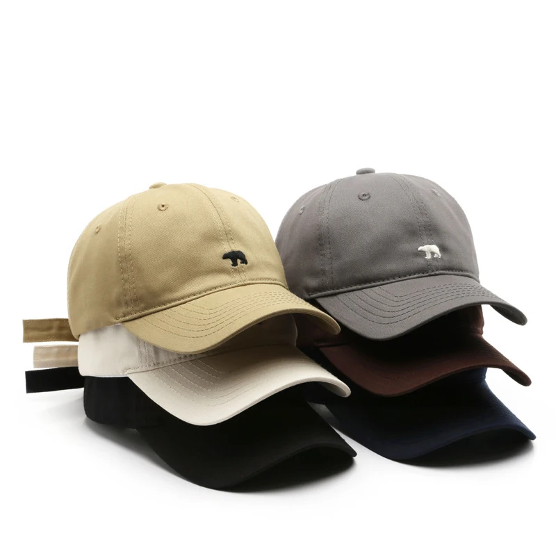 Fashion Baseball Cap for Women and Men Embroidery Polar Bear Hip Hop Snapback Caps Cotton Sun Hats Unisex Solid Color Visor Hats
Fashion Baseball Cap for Women and Men Embroidery Polar Bear Hip Hop Snapback Caps Cotton Sun Hats Unisex Solid Color Visor Hats