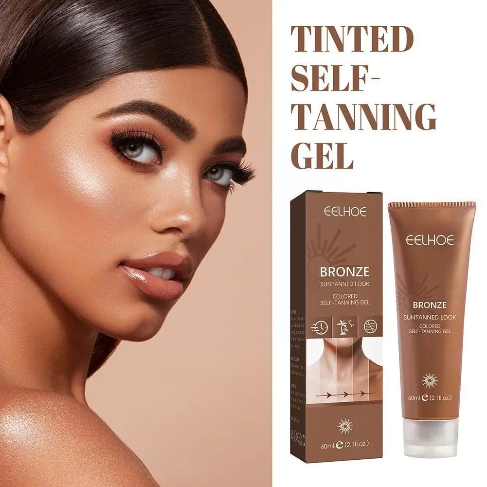 

60ml Long Lasting Sunless Tanning Self Tan Fast Body Tanner Body Tan Nourishing Cream Cream Tanning Face Lotion Tan Fake Se Z7C9