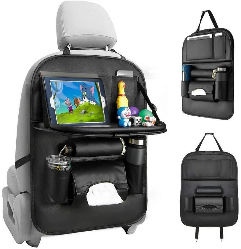 Car Back Seat Organizer Storage Bag with Foldable Table Tray Tablet Holder Tissue Box Auto Back Seat Bag Protector Accessories
Car Back Seat Organizer Storage Bag with Foldable Table Tray Tablet Holder Tissue Box Auto Back Seat Bag Protector Accessories