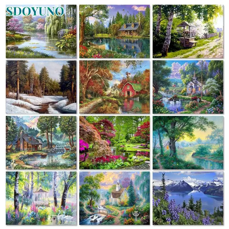 SDOYUNO Frame Oil Painting by Numbers Scenery DIY Paint By Numbers Drawing Picture Handpaint Painting Numbers Adults Crafts Gift
SDOYUNO Frame Oil Painting by Numbers Scenery DIY Paint By Numbers Drawing Picture Handpaint Painting Numbers Adults Crafts Gift