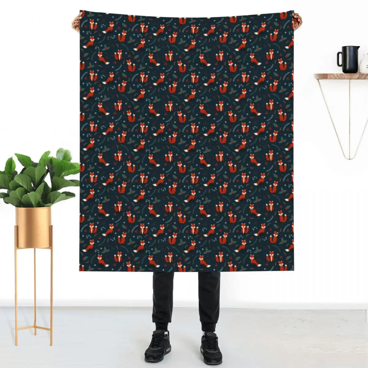 Folly Fox Print Blanket Woodland Floral Soft Thick Throw Blanket Winter Warm For Sofa Blankets
Folly Fox Print Blanket Woodland Floral Soft Thick Throw Blanket Winter Warm For Sofa Blankets