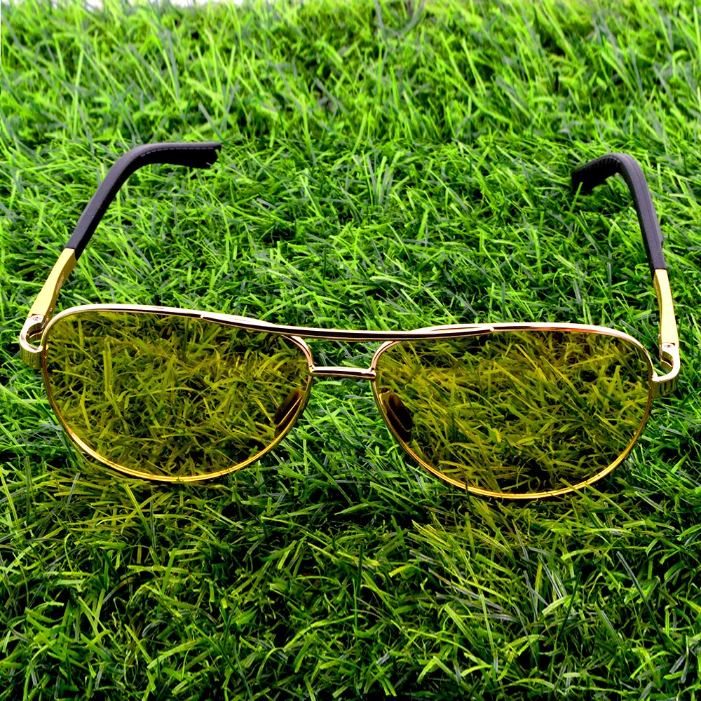 

Солнцезащитные очки поляризационные Uv400 Мужские, классные темные очки ночного видения из сплава алюминия и магния, для спорта, вождения, рыбы