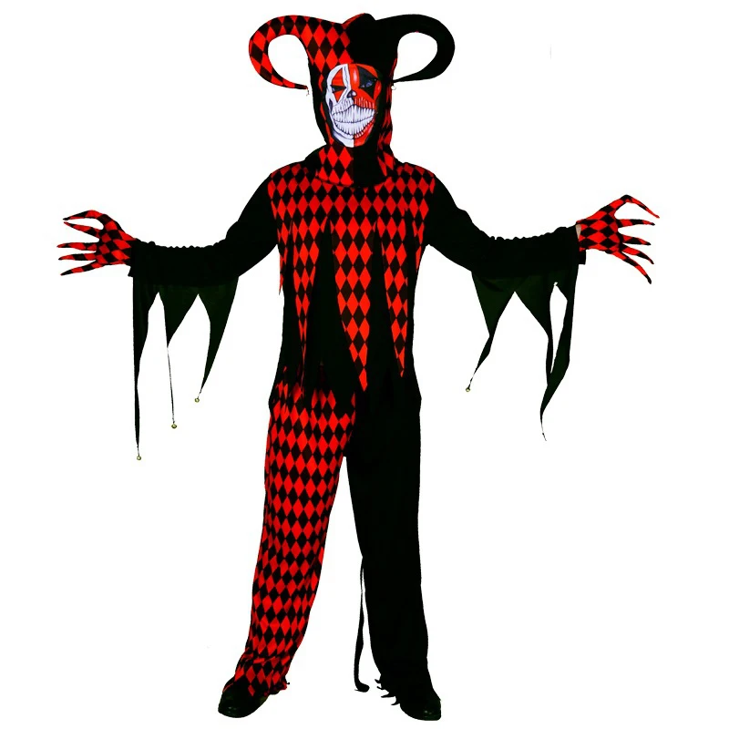Evil Clown Costumes Halloween Party Scary Female Suit Purim Role Play Horror Outfits Cosplay Costume for Adult Man Women
Evil Clown Costumes Halloween Party Scary Female Suit Purim Role Play Horror Outfits Cosplay Costume for Adult Man Women