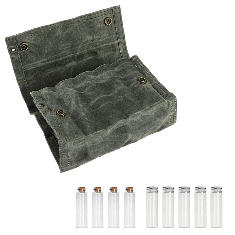 Outdoor Spice Bottle Bag Portable Folding Canvas Waterproof Large Capacity Camping Hiking Bushcraft Picnic Bbq Bag
Outdoor Spice Bottle Bag Portable Folding Canvas Waterproof Large Capacity Camping Hiking Bushcraft Picnic Bbq Bag