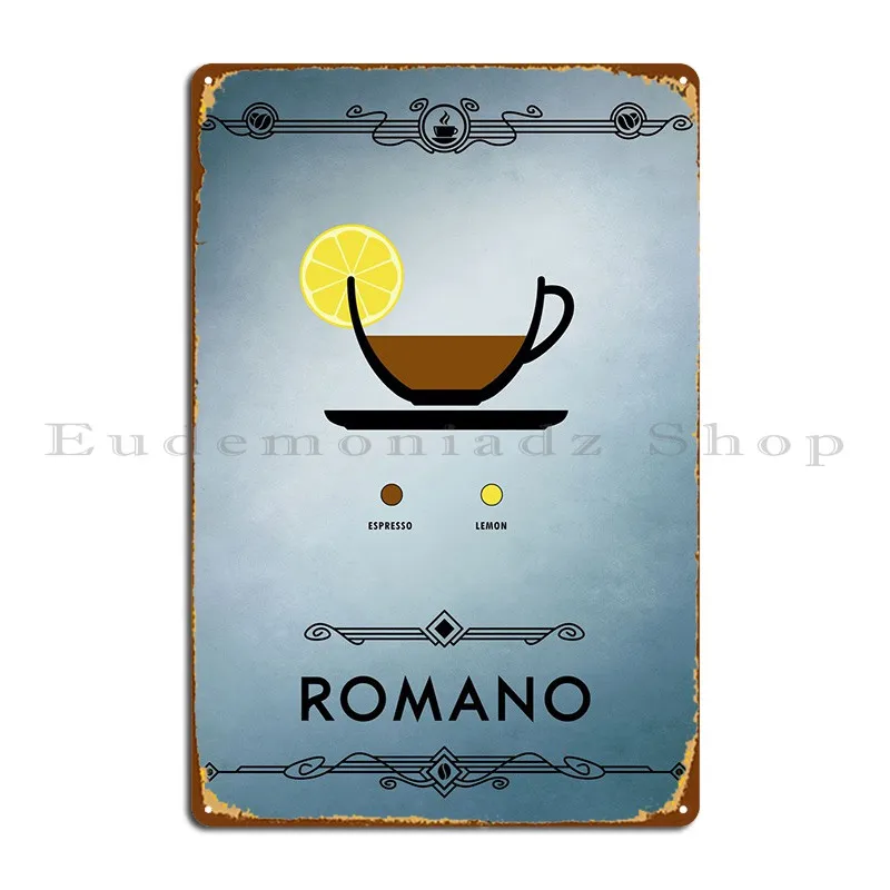 Romano металлический знак Забавный Настенный декор таблички дизайн стены роспись оловянный знак плакат