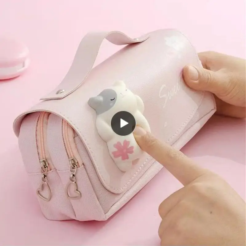 Large Capacity Pen Bag Storage Bag Saving Desktop Space Decompression Canvas Student Stationery School Supplies Portable
Large Capacity Pen Bag Storage Bag Saving Desktop Space Decompression Canvas Student Stationery School Supplies Portable