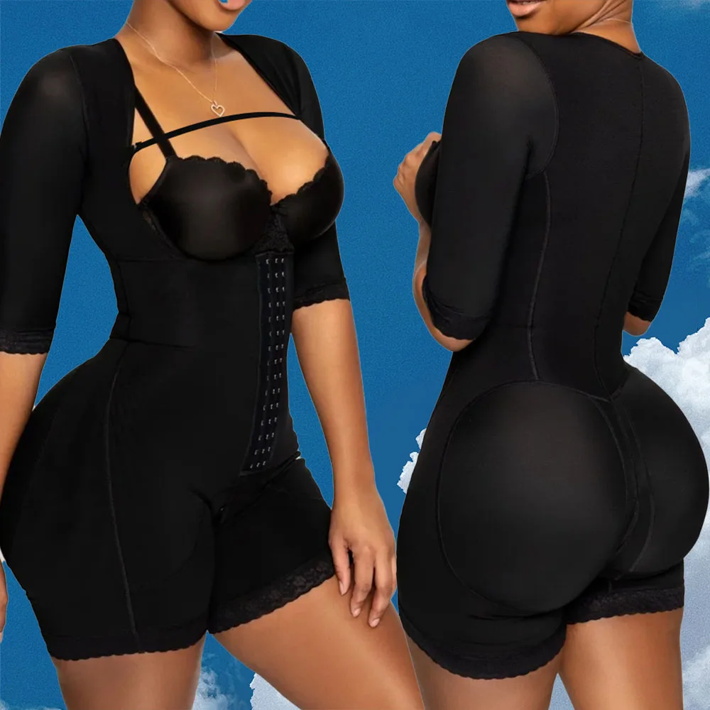 Fajas Colombianas Waist Trainer Slimming Butt Lifter With Middle Sleeve Shimmer Postpartum Recovery Body Shaper Skims Lingerie
Fajas Colombianas Waist Trainer Slimming Butt Lifter With Middle Sleeve Shimmer Postpartum Recovery Body Shaper Skims Lingerie