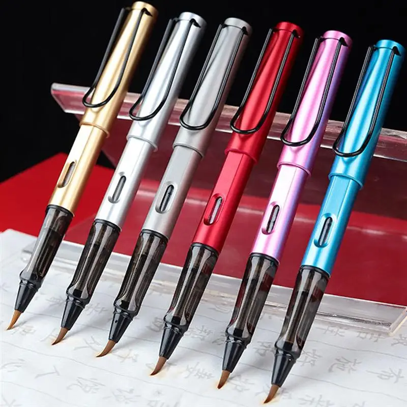 6pcs Fountain Calligraphy Writing Brush Pens Office School Calligraphy Writing Tools
6pcs Fountain Calligraphy Writing Brush Pens Office School Calligraphy Writing Tools