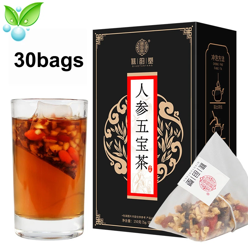 Ginseng Five Treasure Tea for Weight Loss Beauty Health Care,For Nourish The Kidney Nourish 150g/box Ginseng Powder
Ginseng Five Treasure Tea for Weight Loss Beauty Health Care,For Nourish The Kidney Nourish 150g/box Ginseng Powder