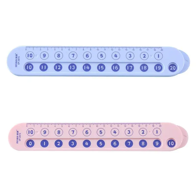 Slide Ruler For Kids Math Training Toy Ruler For Kids Double-Sided Number Decomposition Ruler Math Training Aids For Kids Blue / 
Slide Ruler For Kids Math Training Toy Ruler For Kids Double-Sided Number Decomposition Ruler Math Training Aids For Kids Blue /