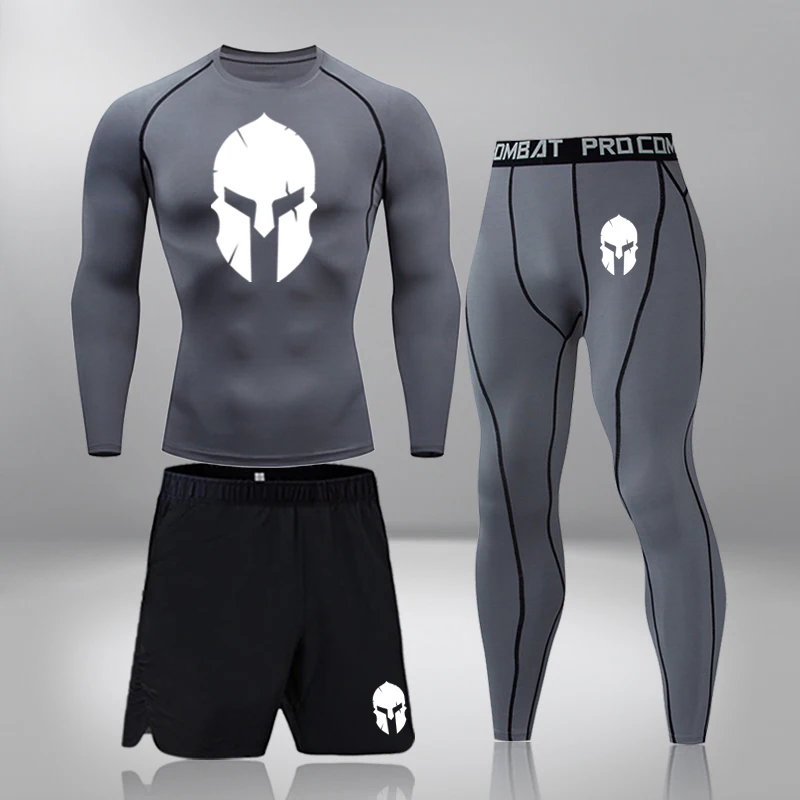 3 Piece Set Men's Compression Set Quick Dry Tight T-shirt Tracksuit Clothes Men Pants Workout Bodybuilding Rashguard Sports Suit
3 Piece Set Men's Compression Set Quick Dry Tight T-shirt Tracksuit Clothes Men Pants Workout Bodybuilding Rashguard Sports Suit