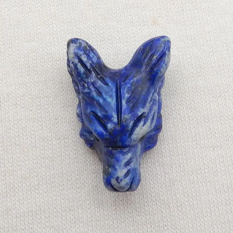 New Design Natural Stone Lapis Lazuli Handcarve Wolf Head Pendant Bead,27x18x10mm,5g Fashion Jewelry Necklace Accessories
New Design Natural Stone Lapis Lazuli Handcarve Wolf Head Pendant Bead,27x18x10mm,5g Fashion Jewelry Necklace Accessories
