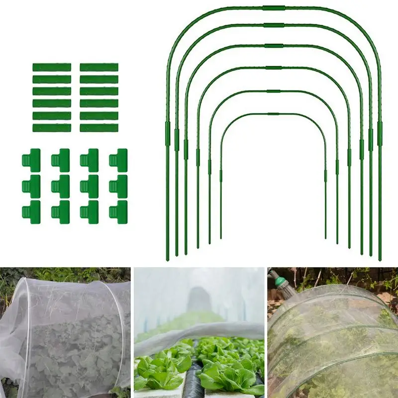 Plant Support Garden Stakes Reusable Greenhouse Row Cover Clips Gardening Houses Growing Frame Long Plant Grow Tunnel For Garden
Plant Support Garden Stakes Reusable Greenhouse Row Cover Clips Gardening Houses Growing Frame Long Plant Grow Tunnel For Garden