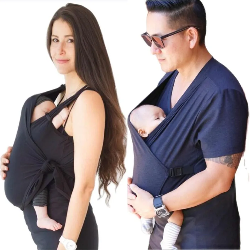 

New Quality Pregnant Woman Nursing T Shirt Baby Safety Kangaroo Pocket Carrier Tee Tops Mother Father Babysitting Feeding Tees
