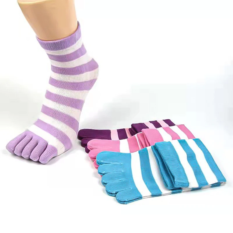 6 Pairs/Lot Cotton Striped Socks With Toes Colorful Young, Casual, Fashion Soft Elastic Five Finger Socks Street Fashion Sokken
6 Pairs/Lot Cotton Striped Socks With Toes Colorful Young, Casual, Fashion Soft Elastic Five Finger Socks Street Fashion Sokken