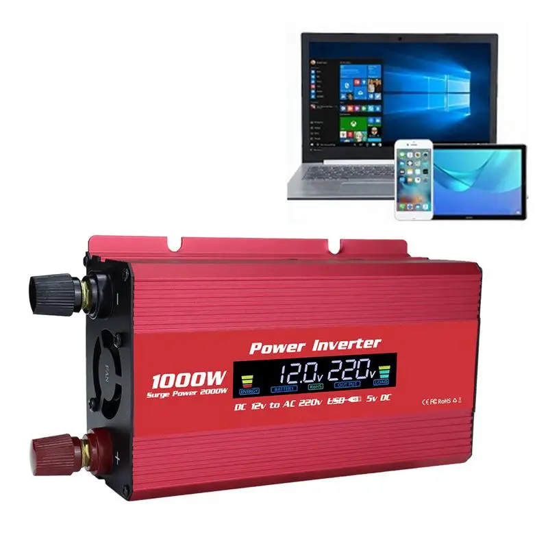 Universal Car Power Inverter DC12V To AC110-220V Power Converter LED Outdoor Emergency Car Inverter For Travelling Camping Power
Universal Car Power Inverter DC12V To AC110-220V Power Converter LED Outdoor Emergency Car Inverter For Travelling Camping Power