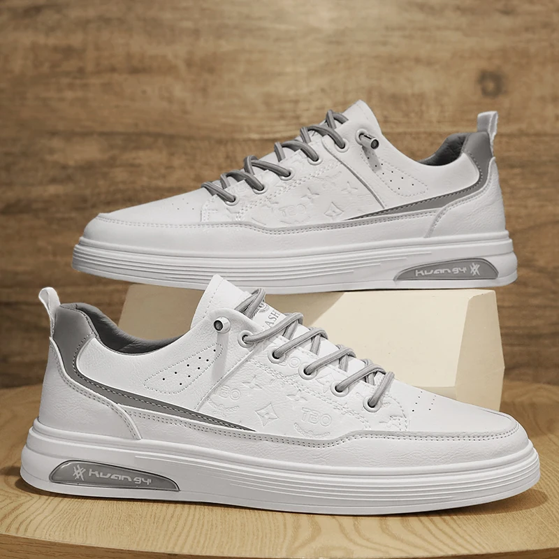 Men's Retro Skateboard Shoes Versatile Low Lace-Up Breathable Comfortable Non-Slip Casual Shoes Men's White Flat Shoes
Men's Retro Skateboard Shoes Versatile Low Lace-Up Breathable Comfortable Non-Slip Casual Shoes Men's White Flat Shoes