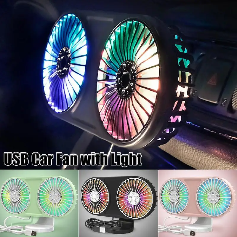 Mini Car Fan Abs Dual-head Fan USB Universal Car Fan Clip Stand Car Seat Back Fan 360 Degree Adjustable Cooling Fan Accessories
Mini Car Fan Abs Dual-head Fan USB Universal Car Fan Clip Stand Car Seat Back Fan 360 Degree Adjustable Cooling Fan Accessories