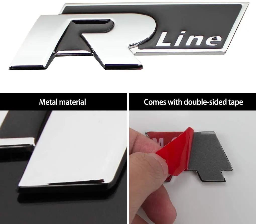 R Line Emblem 3D Metal Chrome Sticker Trim Suitable for VW Volkswagen Jetta Atlas Touareg Golf MK7 CC Passat Beetle Aceessories
R Line Emblem 3D Metal Chrome Sticker Trim Suitable for VW Volkswagen Jetta Atlas Touareg Golf MK7 CC Passat Beetle Aceessories