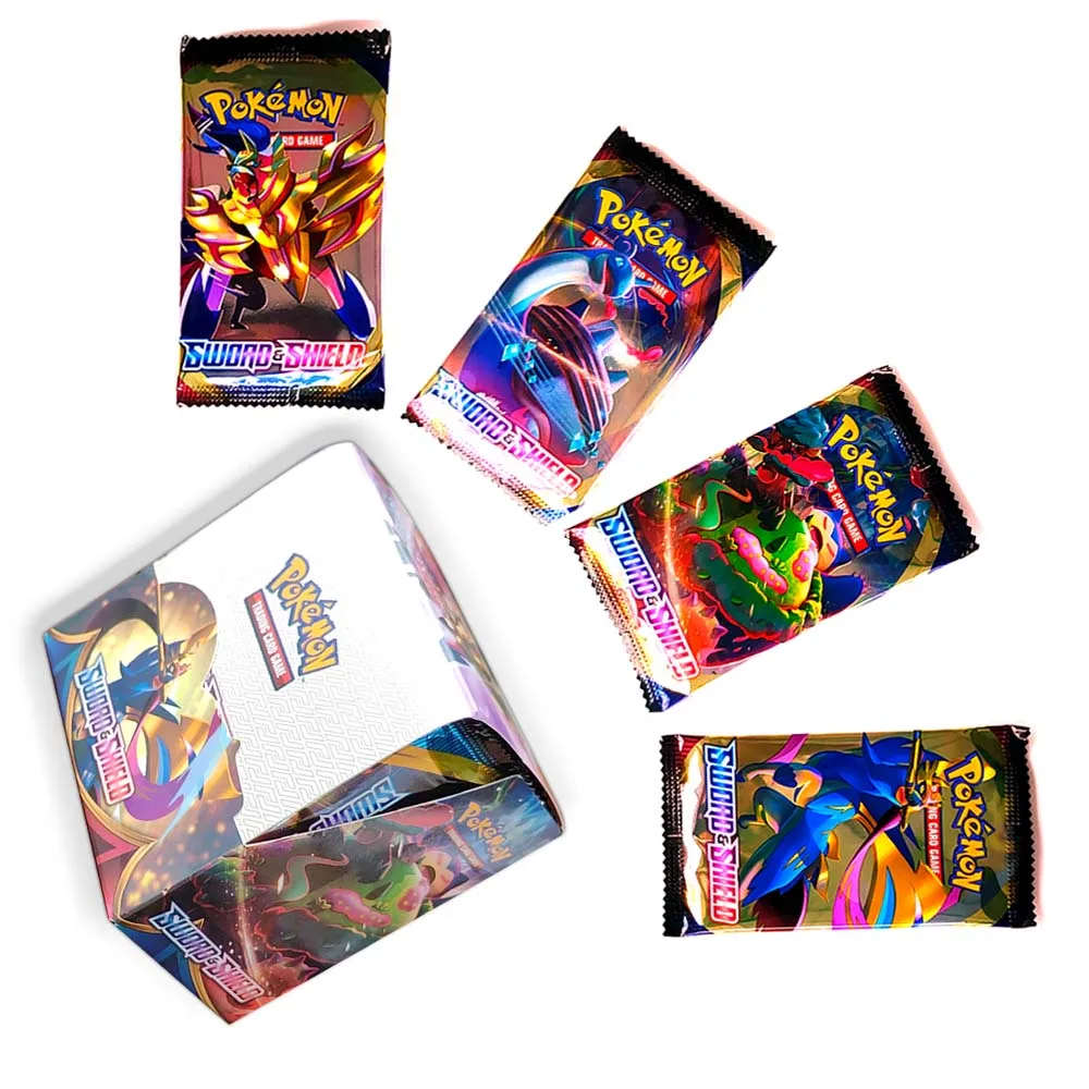 

Pokémon TCG Cards Sword Shield Boster Box (36 Packs) Pokemon Card Kids Toys Drop Shipping Wholesale