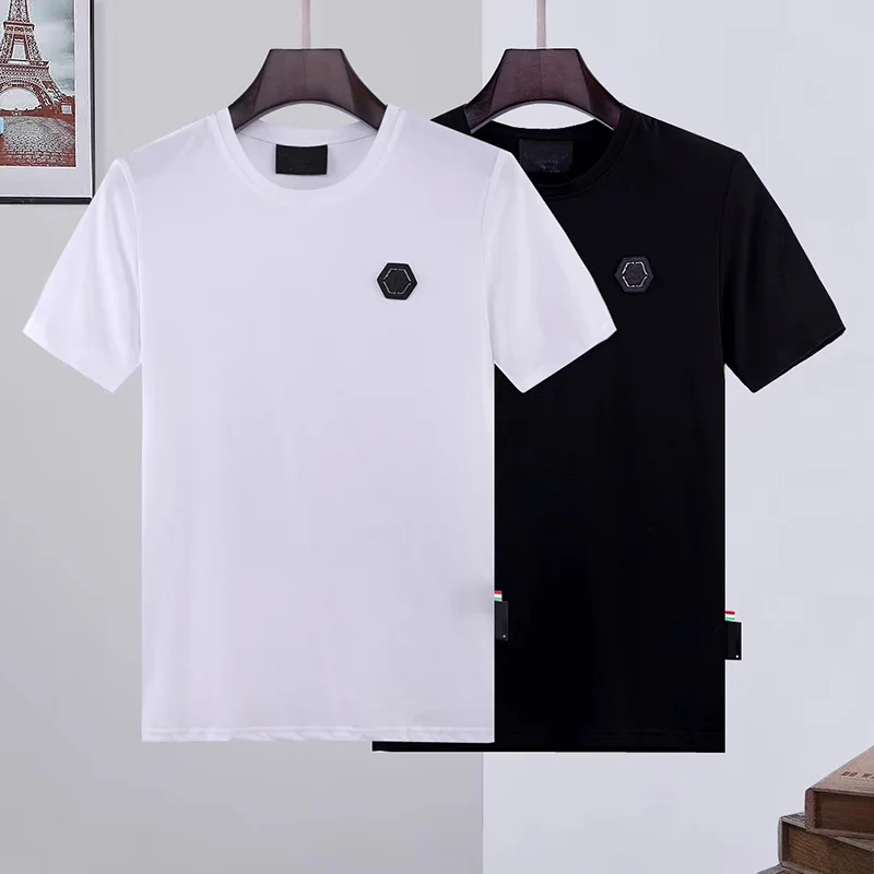 2022SS short plein sleeve t-shirt men's fashion double tiger head hot drilling cotton PP European and American fashion top tee
2022SS short plein sleeve t-shirt men's fashion double tiger head hot drilling cotton PP European and American fashion top tee