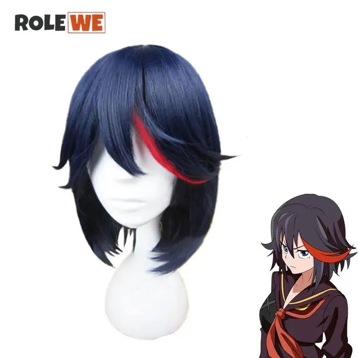 Matoi Ryuko Cosplay Wig Short Blue With Red Anime KILL la KILL Heat Resistant Hair Halloween Carnival Props Party Wigs + Wig Cap
Matoi Ryuko Cosplay Wig Short Blue With Red Anime KILL la KILL Heat Resistant Hair Halloween Carnival Props Party Wigs + Wig Cap