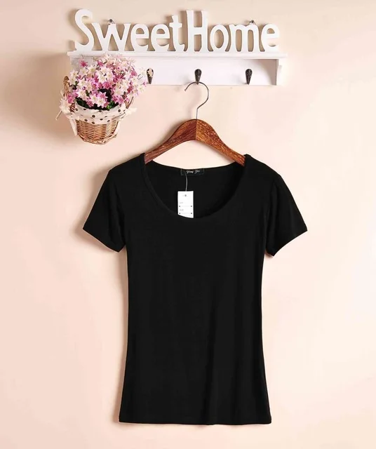 igh Elastic Regular Cotton New Summer Women's T Shirt Ladies' Short Sleeve T-shirt Ms Solid Casual Tee Shirts Size
igh Elastic Regular Cotton New Summer Women's T Shirt Ladies' Short Sleeve T-shirt Ms Solid Casual Tee Shirts Size