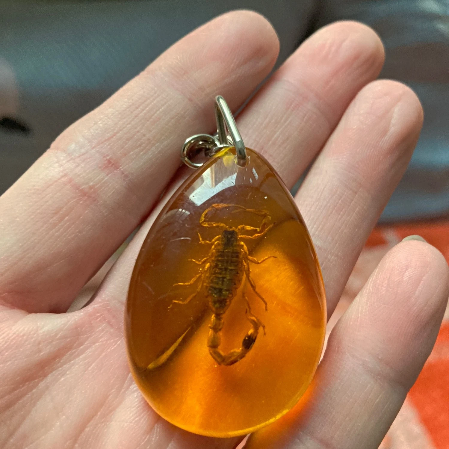 1Pcs Natural Scorpion Keychain Scorpion True Specimen Artificial Synthetic Amber Keychain Pendant Birthday Party Gifts
1Pcs Natural Scorpion Keychain Scorpion True Specimen Artificial Synthetic Amber Keychain Pendant Birthday Party Gifts