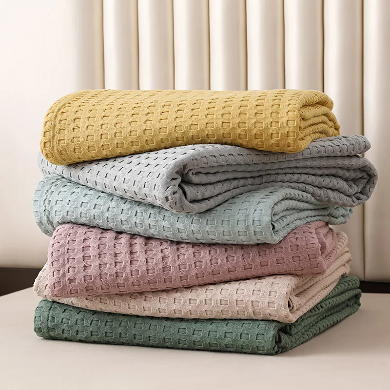 Cotton Bed Blanket Set for Adult Child Soft Summer Quilt Waffle Blankets Solid Color Kitchen Clean Towels Bedspread
Cotton Bed Blanket Set for Adult Child Soft Summer Quilt Waffle Blankets Solid Color Kitchen Clean Towels Bedspread