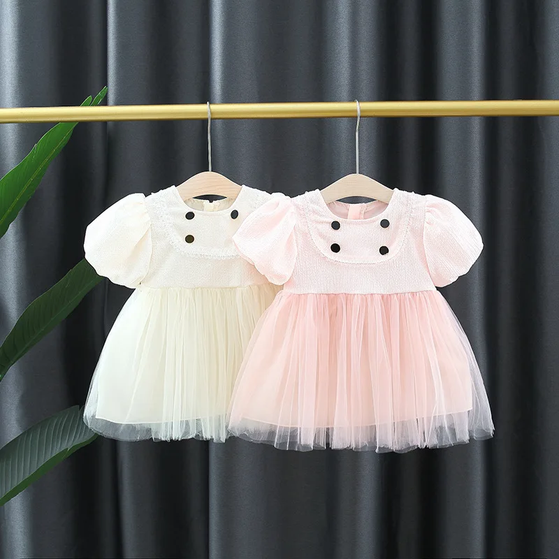 Baby Clothes For Girls Infant Summer Casual Dress Toddler Solid Puff Sleeve Princess Mesh Dresses Children Cute Sweet Clothing
Baby Clothes For Girls Infant Summer Casual Dress Toddler Solid Puff Sleeve Princess Mesh Dresses Children Cute Sweet Clothing