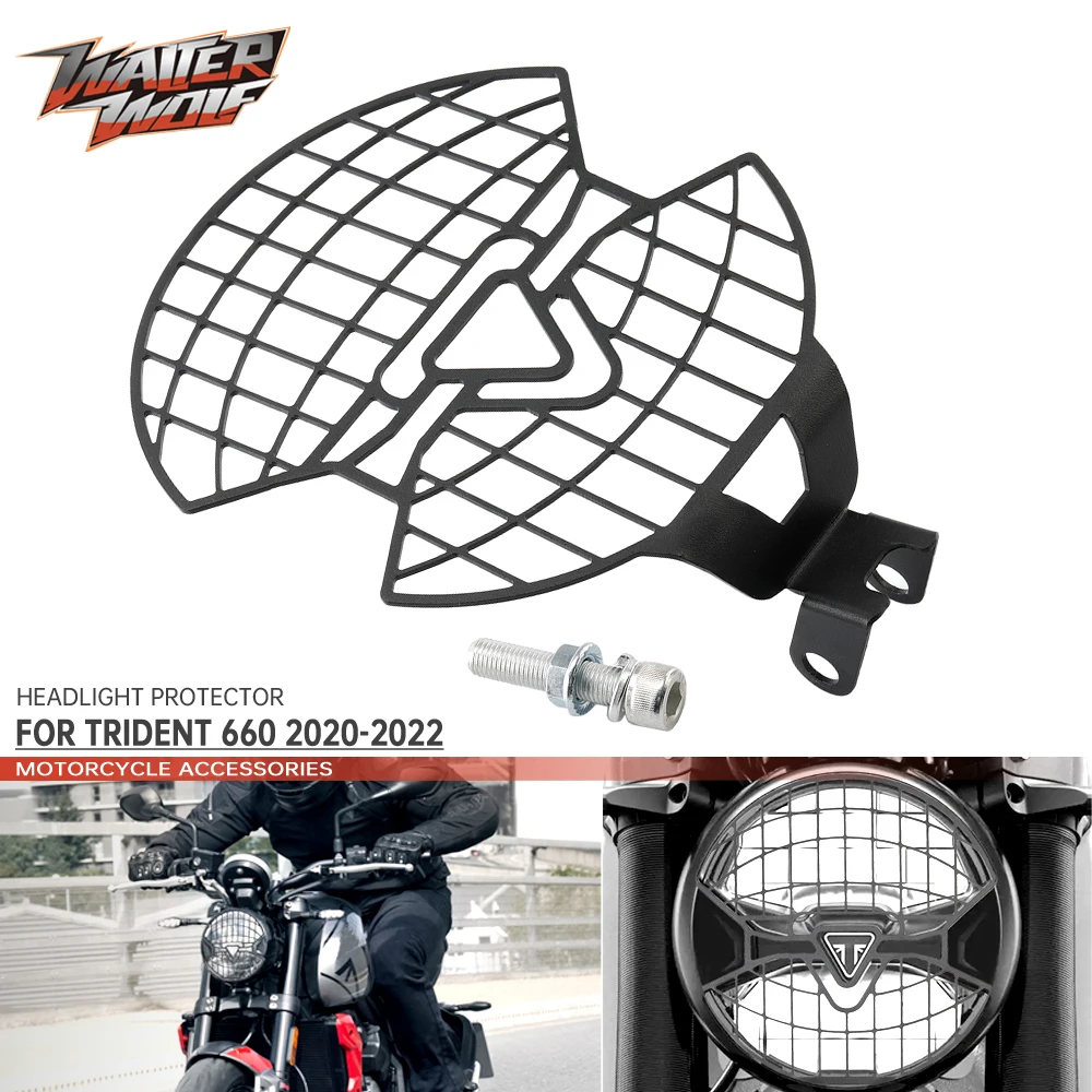 For Trident 660 2020-2022 Headlight Protector Motorcycle Accessories Grill Head Light Protection Guard Cover Headlamp Shield CNC
For Trident 660 2020-2022 Headlight Protector Motorcycle Accessories Grill Head Light Protection Guard Cover Headlamp Shield CNC