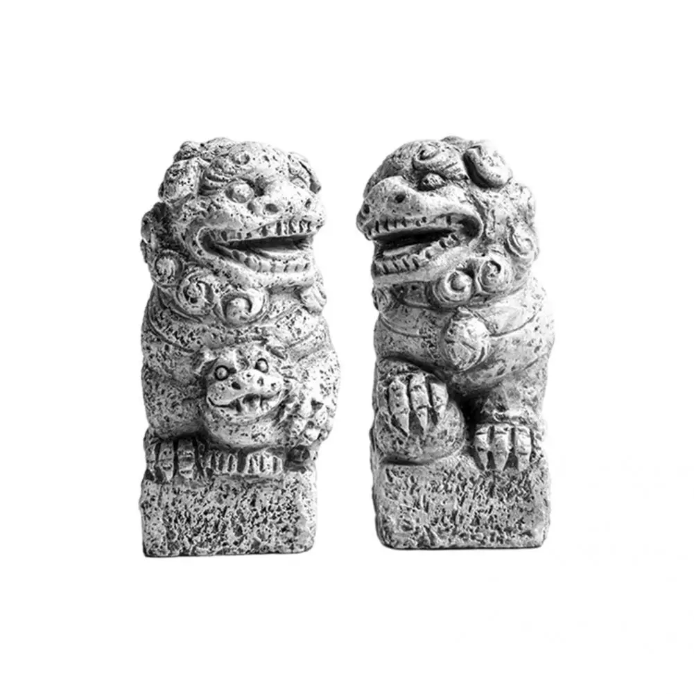 Resin 2Pcs Unique Handmade Lion Ornament Table Decoration Durable Animal Sculptures Exquisite Household Supplies
Resin 2Pcs Unique Handmade Lion Ornament Table Decoration Durable Animal Sculptures Exquisite Household Supplies