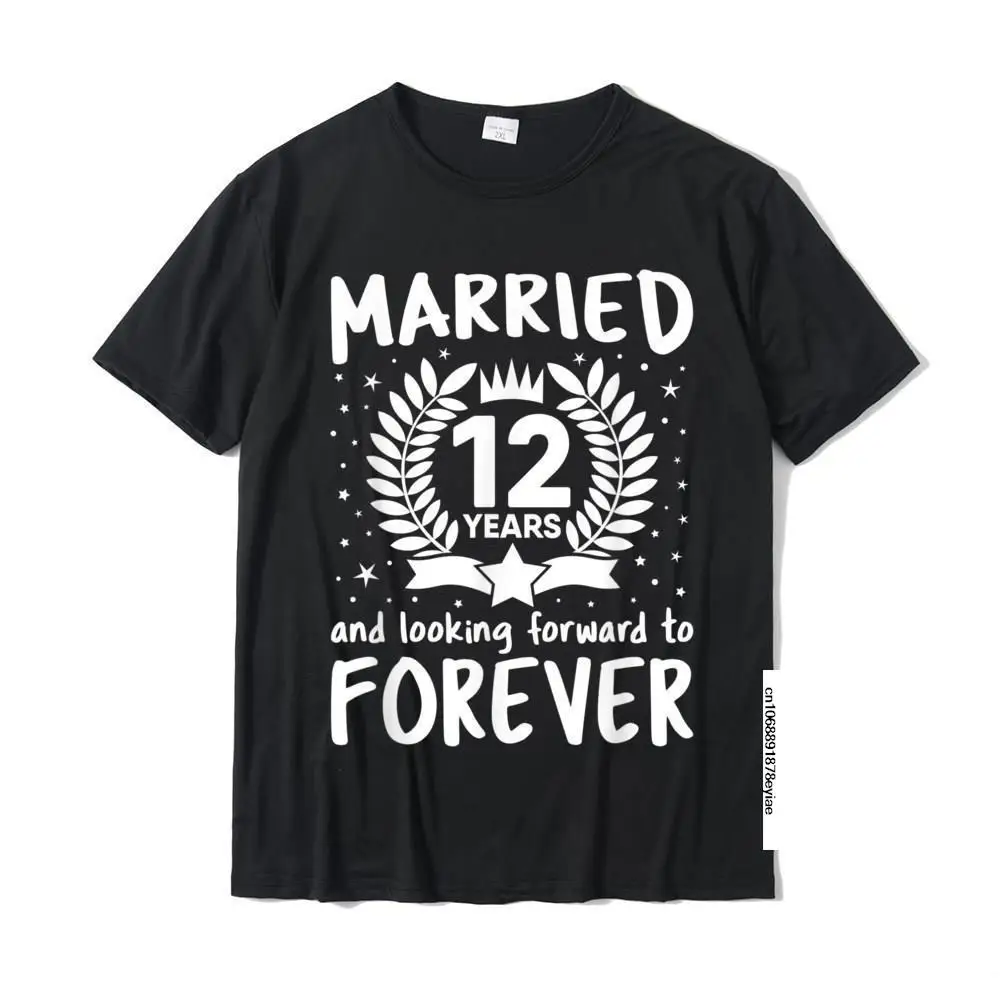 12 Years Wedding Anniversary Wife Husband Couples Matching T-Shirt Funny Tops Tees For Students On Sale Cotton Tshirts Casual
12 Years Wedding Anniversary Wife Husband Couples Matching T-Shirt Funny Tops Tees For Students On Sale Cotton Tshirts Casual