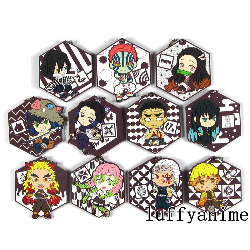 Demon Slayer Kimetsu no Yaiba Rubber Strap Pendant Mascot Kamado Nezuko Akaza Iguro Obanai Anime Phone ornaments Chain Keychain
Demon Slayer Kimetsu no Yaiba Rubber Strap Pendant Mascot Kamado Nezuko Akaza Iguro Obanai Anime Phone ornaments Chain Keychain